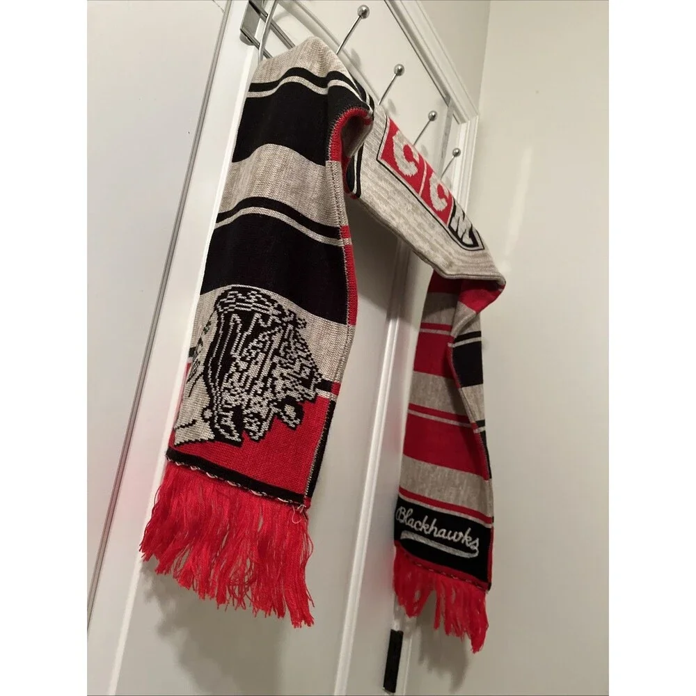 Chicago Blackhawks CCM Scarf Hockey Adult Unisex
